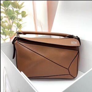 Loewe Puzzle small textured-leather shoulder bag